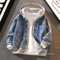 Children's Winter Long-Sleeved Denim Jacket